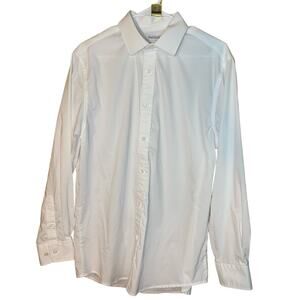 Classic Fit White Button Down Dress Shirt